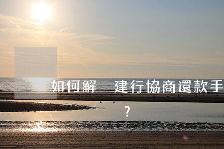如何解決建行協商還款手續費過高的問題？
